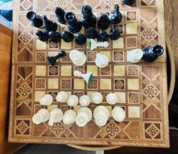chessboard, view from above